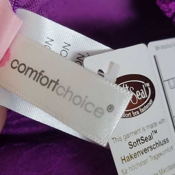 Comfort Choice The Posture Support Bra 48C Purple - Picture 5 of 7